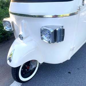 Electric Ape Tuktuk <b>Tricycle</b> Passenger Closed Body Counter Fridge 800W Power High Carbon Steel Frame Lithium Battery 200kg - Product Image 4