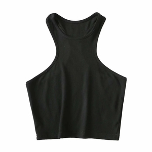 OEM listo para enviar ropa femenina de verano diamantes blusas sin mangas para mujer camisetas sin mangas transpirables para mujer camisetas sin mangas - Product Image 3