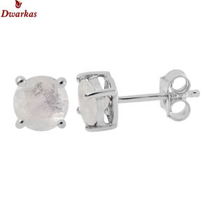 Última colección, pendientes de piedras preciosas de alta calidad, plata de ley 925, topacio azul, pendientes de tuerca, para bodas y fiestas - Product Image 6