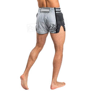 High Quality Customized Factory-Made Muay Thai <b>Shorts</b> Casual Solid Woolen Fabric <b>Elastic</b> <b>Waist</b> Closure Boxer <b>Shorts</b> - Product Image 6