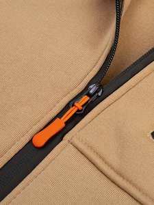 Sudadera cálida de invierno de lana de algodón 100% de alta calidad para hombre, sudadera transpirable con cremallera Reversible de talla grande para ropa de calle - Product Image 4