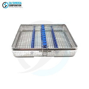 Inserts en acier inoxydable pour panier micro-ophtalmique, durables, réutilisables, stérilisables en autoclave, pour la chirurgie générale - Product Image 1