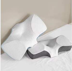 Ergonomic Cervical Memory Foam <b>Pillow</b> Orthopedic <b>Neck</b> <b>Support</b> <b>Pillow</b> for Side & Back Sleepers, Pressure Relief Contour Design - Product Image 1