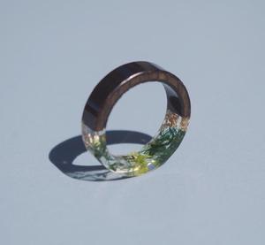 Premium Handmade Polished Wood Resin Ring Natural <b>Wooden</b> Inlay Colorful Angel Theme Modern Unique Unisex Wall Signs Wedding <b>Gift</b> - Product Image 2