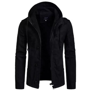 เสื้อแจ็คเก็ตทรงสลิมฟิตของผู้ชาย,เสื้อมีฮู้ดสีพื้นกันน้ำสไตล์เกาหลีใหม่ฤดูใบไม้ผลิฤดูใบไม้ร่วง - Product Image 5
