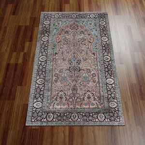 Tapis au design vintage, tapis verts, tapis imprimés, tapis à motifs vintage, tapis à poils doux - Product Image 2