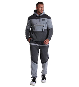 ชุดวิ่งออกกำลังกายแบบมีแผงสีสำหรับผู้ชาย,ชุดวอร์มลายขวางชุดวิ่งพร้อมกางเกงวิ่ง - Product Image 2