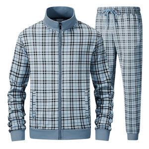 Pantalon de jogging et veste de sport taille haute, vêtements de détente respirants pour l'hiver, ensemble de vêtements de sport deux pièces à fermeture éclair - Product Image 2