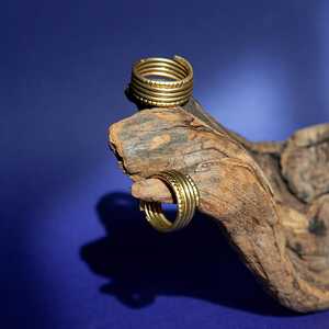 Anillo de sello de Latón chapado en oro de 18 quilates de alta calidad minimalista de moda con diseño geométrico anillos de moda joyería para anillos de mujer - Product Image 4