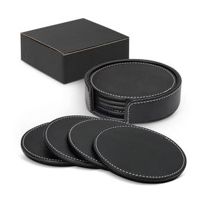 ที่รองแก้วและที่วางแก้วกาแฟทำจากหนัง,ที่รองแก้วสำหรับบ้านรูปทรงสี่เหลี่ยมสำหรับโรงแรม - Product Image 2