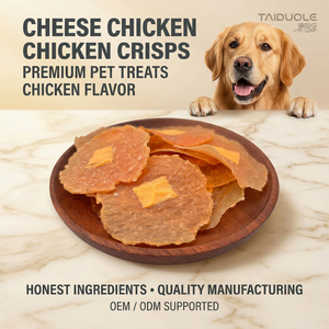 Golosinas Crujientes para Perros con Pollo y Queso, Ricas en Calcio, Queso y Pollo Auténticos para Huesos y Dientes Fuertes, Horneadas a la Brasa - Product Image 1