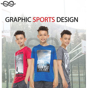 T-shirts personnalisables pour garçons pour les jeunes et les grands enfants Active Athletic Workout Sports Basketball Graphic Short Sleeve Tops - Product Image 4