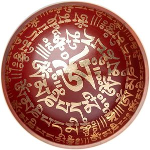 Brun Combo Décor Bols Chantants Art Peint En Métal Laiton Antique Méditation Bol Multiple Coloré Et En Forme De Conception Bol Chantant - Product Image 5