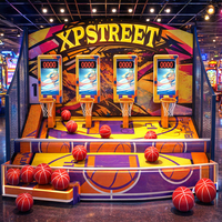 Machine d'arcade de basket-ball interactive pour enfants en gros avec système de jeu de basket-ball et panneau intelligent pour aires de jeux intérieures