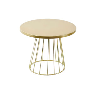 Support à gâteau en métal de meilleure qualité avec base géométrique support à gâteau de couleur dorée décor de mariage et d'anniversaire - Product Image 1
