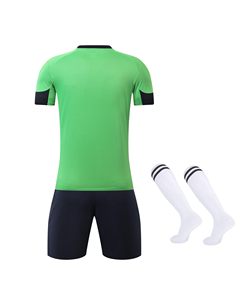 เสื้อทีมฟุตบอลผ้าโพลีเอสเตอร์แห้งเร็วเสื้อเจอร์ซี่กางเกงขาสั้นระบายอากาศสำหรับฝึกซ้อม - Product Image 2