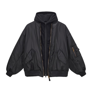 Ropa de calle personalizada, chaqueta extragrande bordada con letras, chaqueta de béisbol con letras personalizadas de talla grande, chaqueta bomber para hombre - Product Image 1