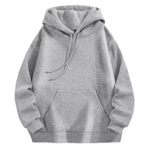 Sudadera con Capucha de Alta Calidad, 100% Algodón, Corta, Ecológica, de Forro Polar Grueso para Invierno, Unisex, Estilo Urbano Desgastado, 430 Gramos, para Hombre - Product Image 3
