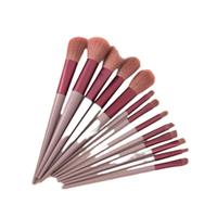 Ensemble de 13 pinceaux de maquillage professionnels en poils synthétiques doux et non pelucheux, à manche en plastique, pour blush, OEM/ODM, offre spéciale