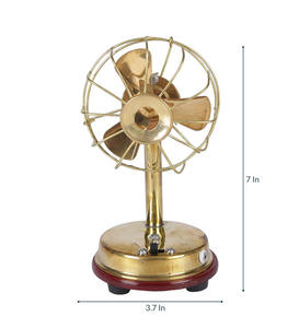 Prateek Art And Craft Metal Antique Fan Artesanía para la decoración del hogar - Product Image 3