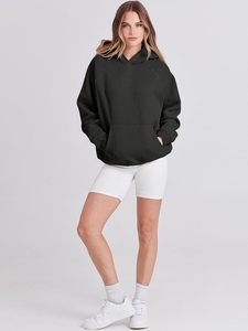 Sudaderas de gran tamaño para mujer de alta calidad, sudaderas con capucha de lana, camisas de manga larga, Jersey, ropa de otoño con bolsillos - Product Image 6
