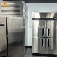 Acier inoxydable d'usine d'origine -40 ℃   Congélateur vertical à refroidissement rapide 3 plateaux pour fruits de mer