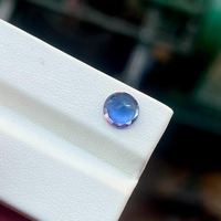AA+ Tanzanite bleue naturelle facettée, pierre précieuse non montée, traitée par cirage/huile, 1-2 carats, pour la fabrication de bijoux, couleur éclatante et claire à la loupe