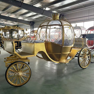 ZOWN Cenicienta Royal Pumpkin Horse Carriage a la venta Wedding Sightseeing 4 Wheel Electric 4-6 People 2 años de garantía - Product Image 2