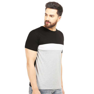 Camiseta sencilla y personalizada para hombre, cómoda impresión en blanco, Logo, ajuste Regular, seda/lona de algodón, transpirable, respetuoso con el medio ambiente, gimnasio sólido - Product Image 2