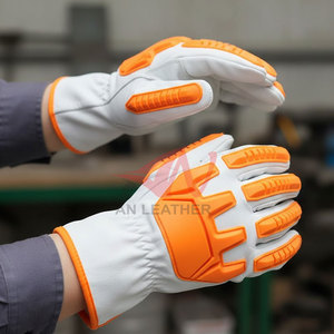 Guantes de Impacto de Cuero TPR de Alta Calidad con Resistencia y Flexibilidad Mejoradas para Trabajo al Aire Libre - Product Image 5