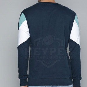 Sudadera de Cuello Redondo para Hombre de Alta Calidad, Último Diseño, Transpirable, de Algodón/Poliéster, Color Sólido, Teñido Liso, Sostenible - Product Image 5