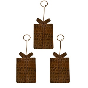 Artisanat fait main de haute qualité, ornement de Noël en fer forgé, design personnalisé, finition dorée, décoration de Noël pour l'arbre - Product Image 6