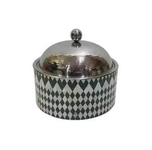 ชุดหม้อปรุงอาหารพิมพ์ลาย4ชิ้นที่มีดีไซน์ทันสมัยเหมาะสำหรับการรับประทานอาหารในห้องครัวและตกแต่งอาหารเสิร์ฟใช้ในอินเดีย - Product Image 4