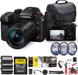 MEILLEUR PRIX POUR NOUVELLE CAMÉRA INSTANTANÉE SANS MIROIR GH7 ORIGINALE, OBJECTIF 12-60MM F/2.8-4, CARTE SD 64GB, MODÈLE 4K 8K DC-GH7LK - Product Image 1