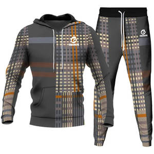 Conjuntos Deportivos de Dos Piezas para Hombre, con Capucha, Transpirables, Casuales, de Invierno, con Diseño Impreso Personalizable, al por Mayor, OEM - Product Image 1