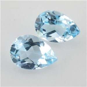 Piedra preciosa cortada facetada con forma de pera azul cielo natural 3x5mm a 10x14mm para la fabricación de joyas - Product Image 1
