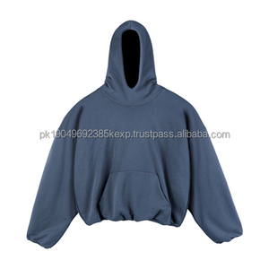 KY323 En stock Sweat-shirt en molleton double couche ample Streetwear Oversize Kanye rembourré Pull à capuche pour hommes - Product Image 5