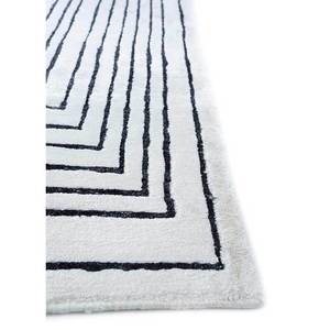 Alfombras de Viscosa Azalea Ivory Anudadas a Mano con Patrón Geométrico Abstracto para Entrada, Sala de Estar, Pasillo, Rectangulares, Tabriz Sipv-03 - Product Image 4