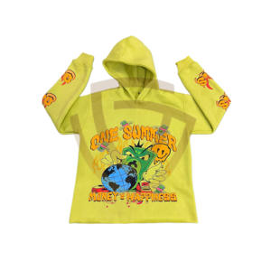 Unisex Autumn Solid Knitted 100% Cotton <b>Hoodies</b> Plain Dyed Fleece Eco-Friendly Quick Dry Breathable Stylish Pocket Design <b>Hoodies</b> - Product Image 1