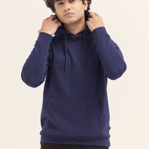 Sweat à capuche unisexe de haute qualité 100% coton, chaud, en polaire d'hiver, impression sérigraphique personnalisée, broderie unie, teinture unie - Product Image 1