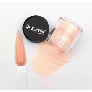 Poudre acrylique professionnelle couleur nude pêche pour nail art, polymère EMA fin pour extensions et trempage par Kween USA - Product Image 1