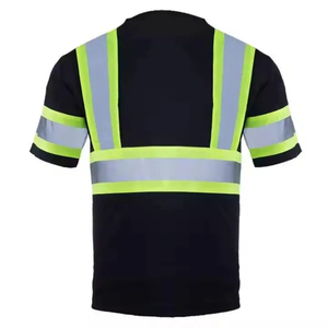 เสื้อยืดนิรภัยสะท้อนแสงแบบสั่งทำพิเศษ แขนสั้น ระบายอากาศได้ดี ผลิตจากโพลีเอสเตอร์ 100% ได้รับมาตรฐาน CE เหมาะสำหรับงานอุตสาหกรรม 男女兼用 - Product Image 3