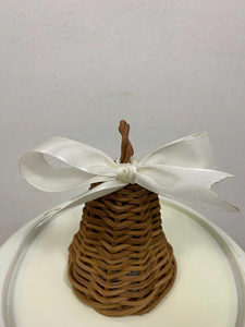 Hermosa campana de ratán y pino de ratán para decorar Navidad 2024 Precio competitivo Adorno de ratán - Product Image 2