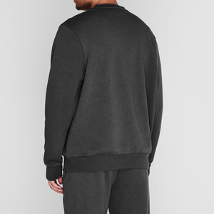 2025 Nueva alta calidad nuevo estilo personalizado Logo suave al tacto sudadera al por mayor Color sólido cuello redondo corto hombres básicos sudaderas - Product Image 4