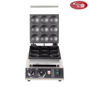 2025 Hot Street Food Machine Máquina redonda para hacer gofres Máquina para panqueques Poffertjes Grill con 9 agujeros para restaurante - Product Image 3