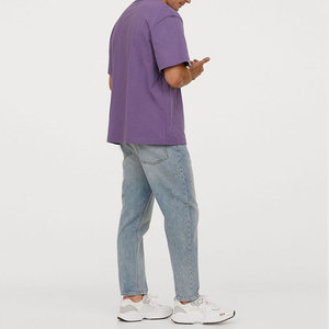 Nueva Llegada 2025 Camisetas de Manga Corta Extra Grandes de Alta Calidad 100% Algodón Tejido para Hombre, Color Personalizado, Secado Rápido, Transpirable, 330g - Product Image 6