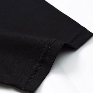 T-shirt pour hommes T-shirts d'été décontractés pour hommes Transfert strass personnalisé Col rond Motif solide Polyester Jersey Logo OEM - Product Image 4