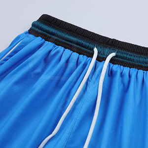 Pantalones cortos de baloncesto con impresión por sublimación al por mayor de alta calidad, pantalones cortos Just Don de malla transpirable personalizados de verano para hombre - Product Image 3