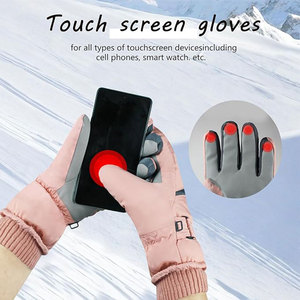 Gants chauffants électriques d'hiver coupe-vent, antidérapants, avec écran tactile, gants de ski et de cyclisme avec batterie thermique, chauds et imperméables. - Product Image 4