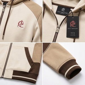 Regular Fit Winter Custom Logo Breathable Eco-Friendly Best High Quality Men Casual <b>Zipper</b> <b>Hoodie</b> 100% Cotton Solid <b>Black</b> - Product Image 5